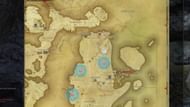 If you want easy Jellyfish Umbrellas, just head to this part of the Eastern La Noscea map, and beat up some level 30 Bloodshore Bells (Image via Square Enix)